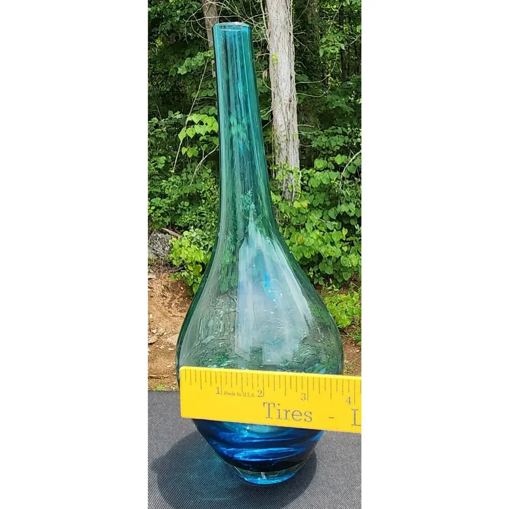 Vintage Blue Ikea Salong Vase 12